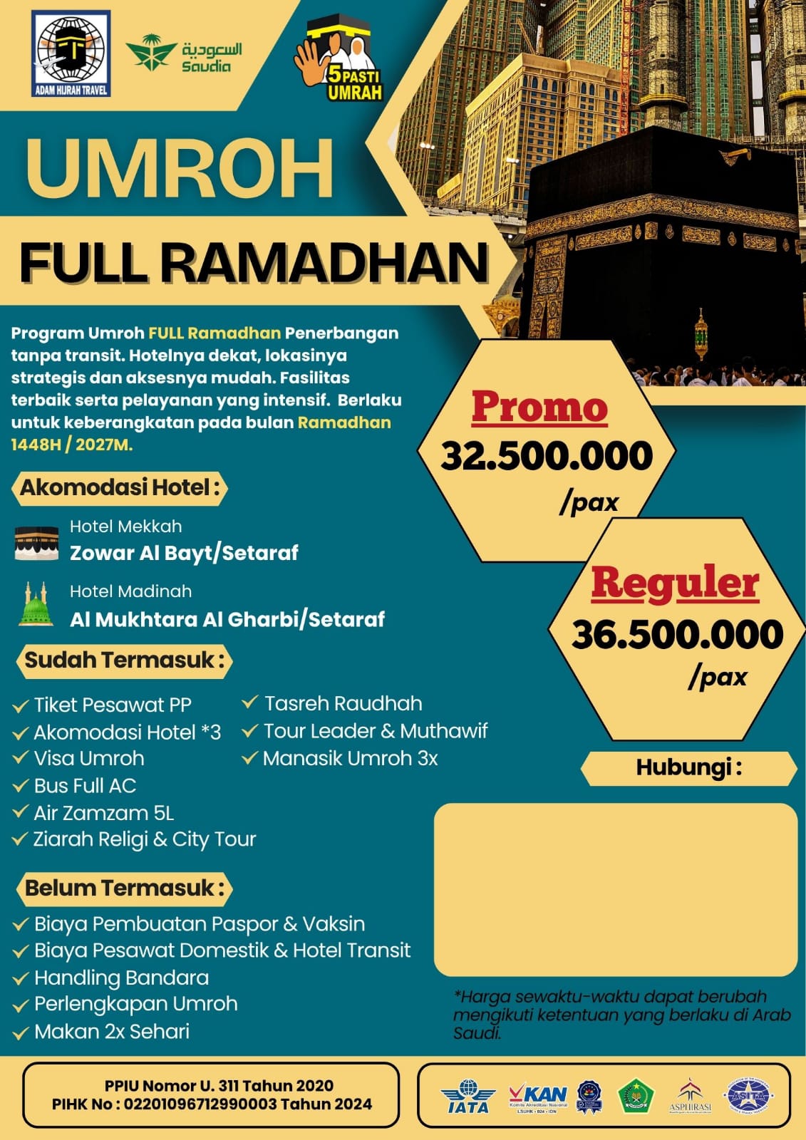 Umroh Full Ramadhan 1448H (PROMO)