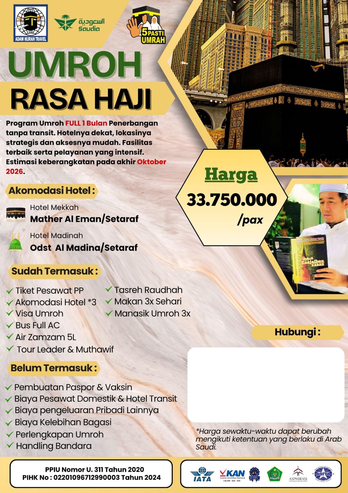 PAKET UMROH FULL 1 BULAN