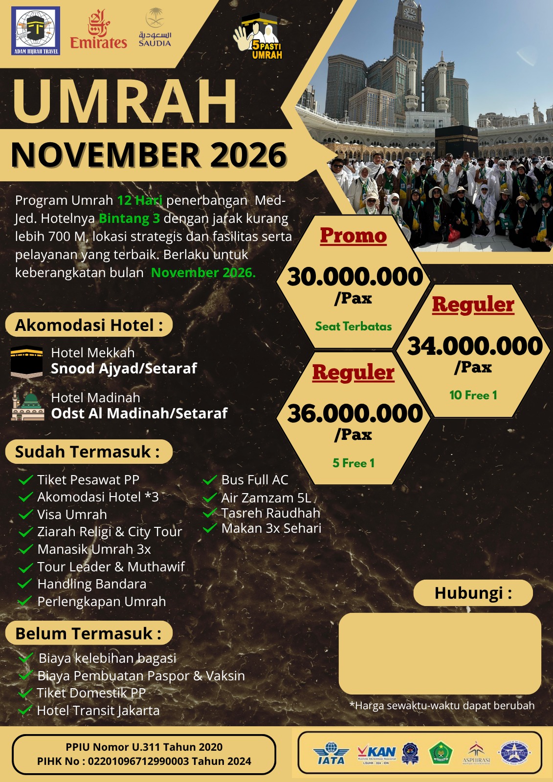 UMROH NOVEMBER 12D